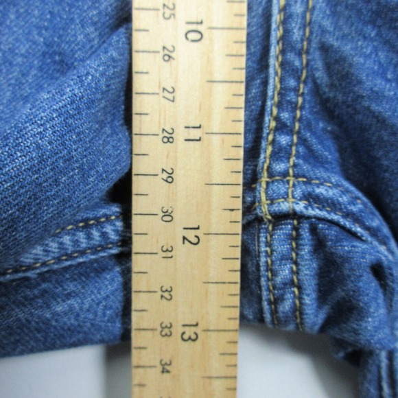 Levis Premium Dad Jeans Womens 30 Blue Denim Baggy Cotton Relaxed Casual 624 - Picture 10 of 12